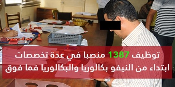public1387 سار لمن يتوفرون على البكالوريا و الـ DEUG و الدبلوم و الإجازة أو الماستر توظيف 1.780 بعدة مصالح و إدارات عمومية