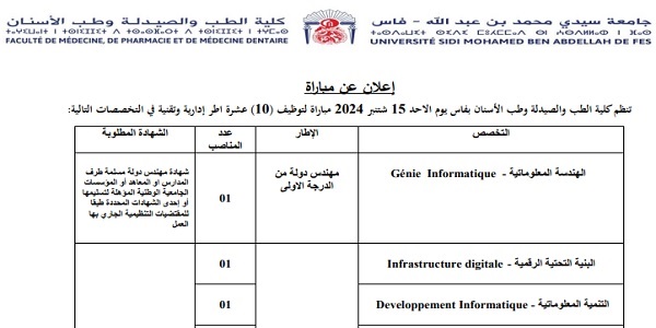 universite-fes-2024 عـــاجل .. مباريات لتوظيف 2000 منصب بالعديد من الجماعات الترابية والأقاليم والعمالات والمؤسسات العمومية . الترشيح قبل 30 يونيو 2026