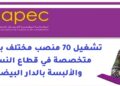 الوكالة الوطنية لإنعاش التشغيل والكفاءات: تشغيل 70 منصب مختلف بشركة متخصصة في قطاع النسيج والألبسة بالدار البيضاء