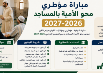 مباراة مؤطري محو الأمية بالمساجد 2026-2027