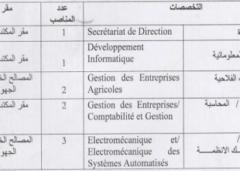 المكتب الجهوي للاستثمار الفلاحي لتادلة : مباريات لتوظيف 20 مناصب. آخر أجل 13 أكتوبر 2026